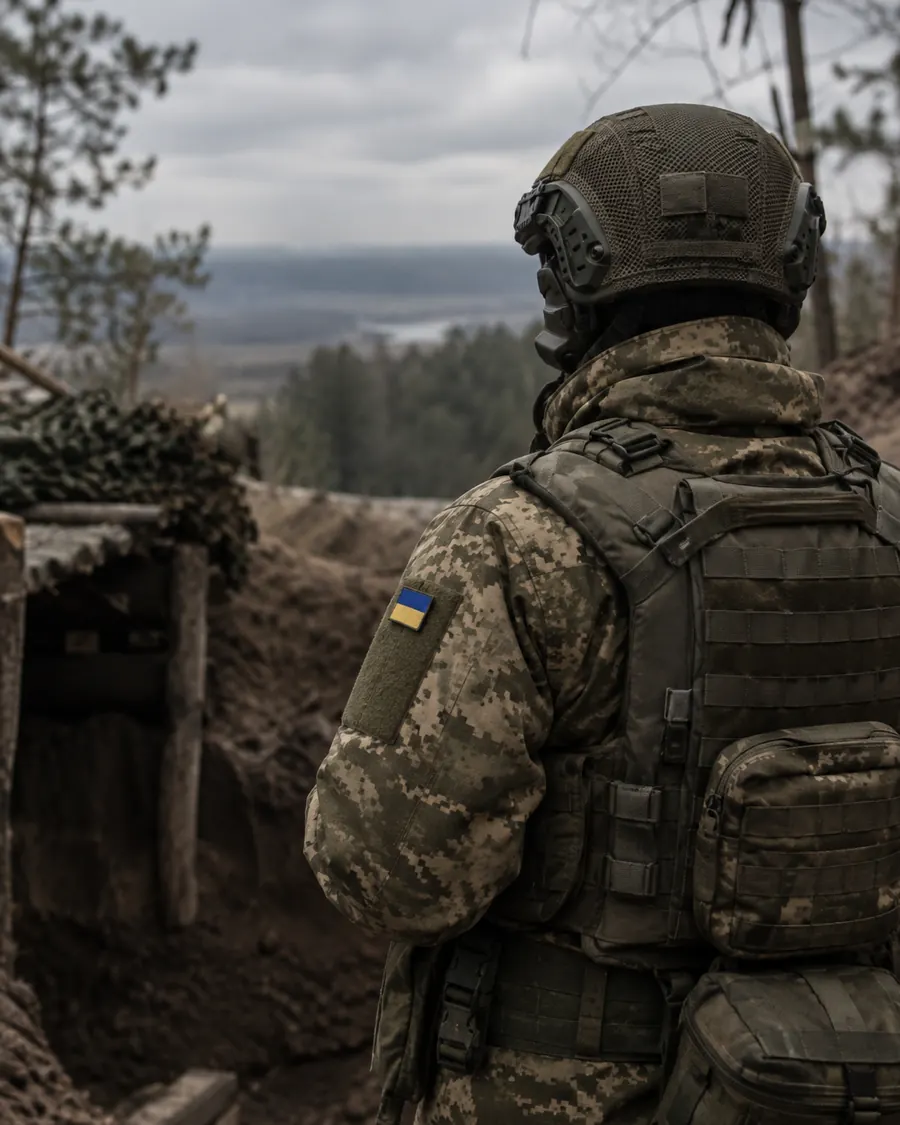 Військовослужбовець у польових умовах